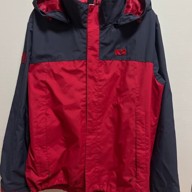 K2 바람막이 자켓 레드/네이비 100