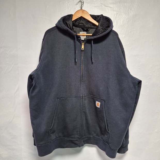 105 칼하트 후드집업 레인디펜더 네이비 XL사이즈(상태A급)