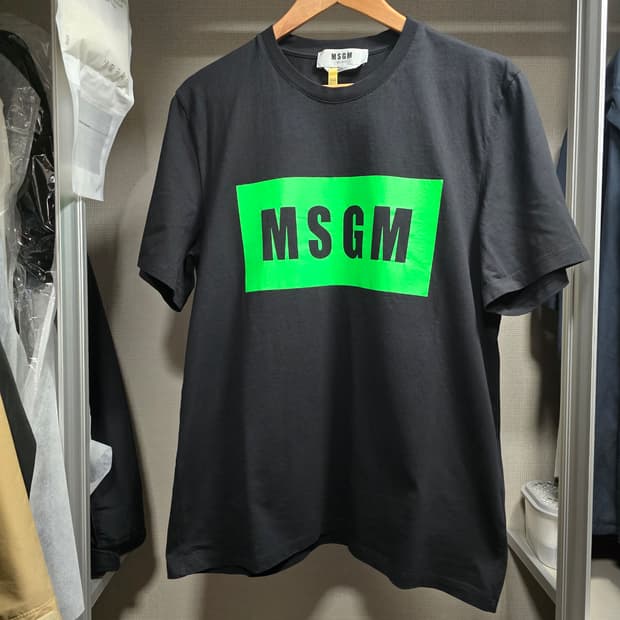 MSGM 형광로고 반팔 M