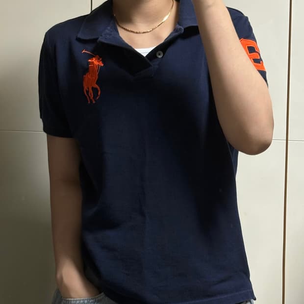 폴로 랄프로렌 빅포니 딥 네이비  카라티