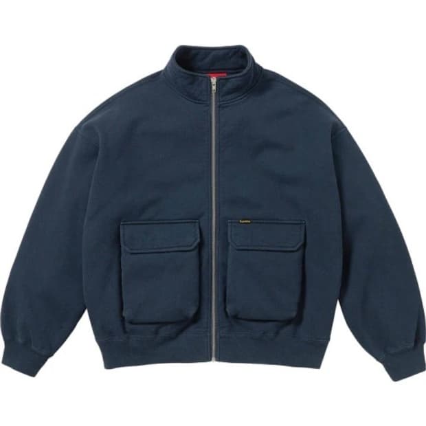 슈프림 23FW 카고 포켓 집업 스웻셔츠