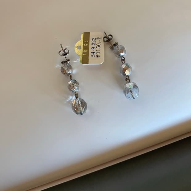 크리스탈 비즈 귀걸이