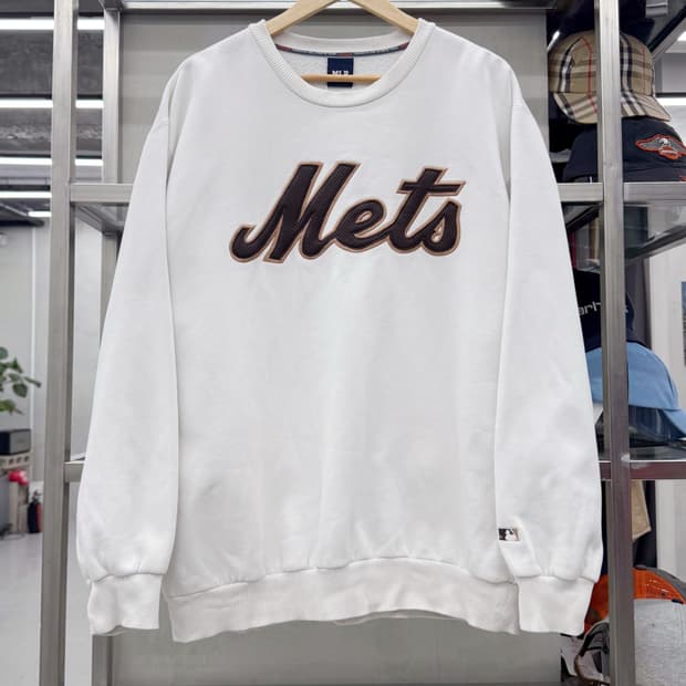 MLB 00s 뉴욕 메츠 스웻 맨투맨 아이보리