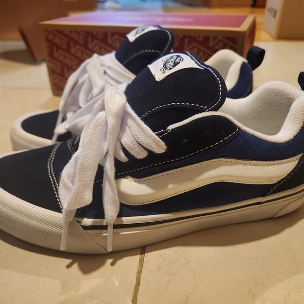 265mm 반스 뉴스쿨 네이비 화이트