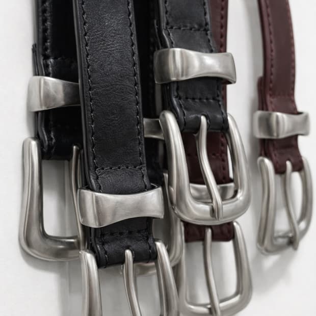 빈티지무드 슬림 가죽벨트