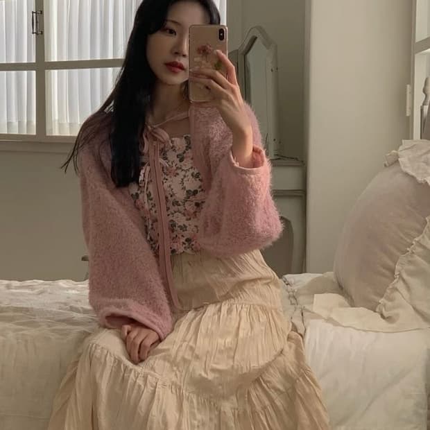 팜므뮤즈 볼레로 가디건