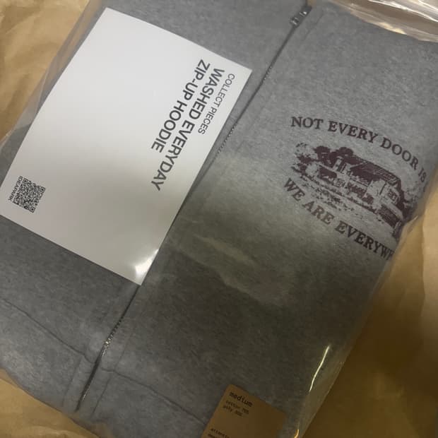 컬렉트피시스 후드 집업 그레이 m