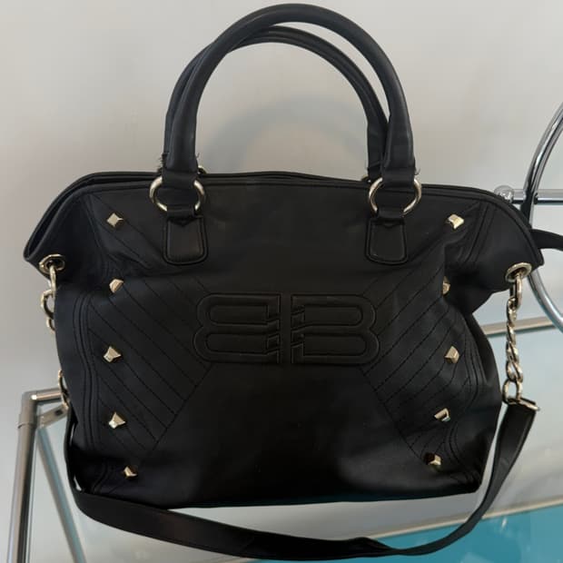 00‘s Balenciaga Studded Leather Tote Bag