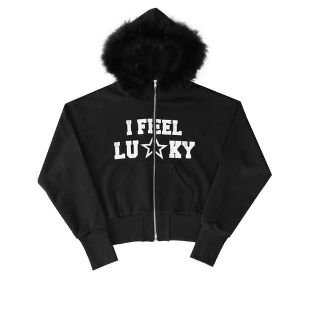IFEELLUCKY-Fur Hoodie