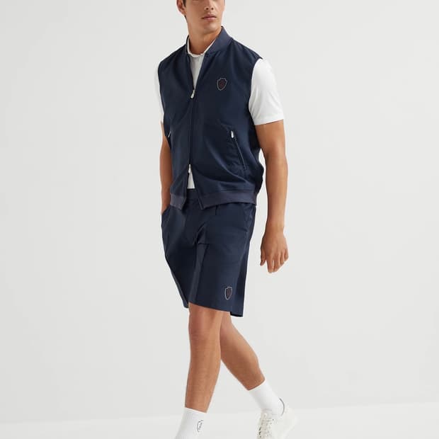 브루넬로 쿠치넬리 / 테니스 네이비 숏 팬츠 / M 32-35 (새상품)