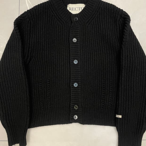 렉토 청키 울 가디건