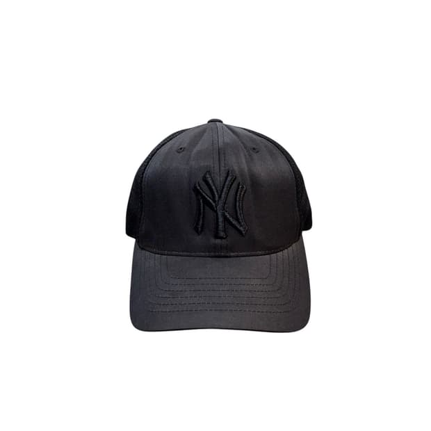 mlb 뉴욕 양키스 올블랙 메쉬 트러커 캡