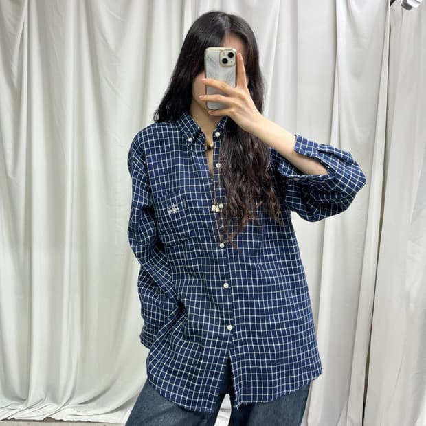 Stussy 90‘s indigo check shirts
