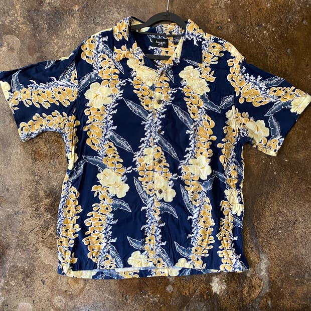 빈티지 하와이안 반팔 셔츠