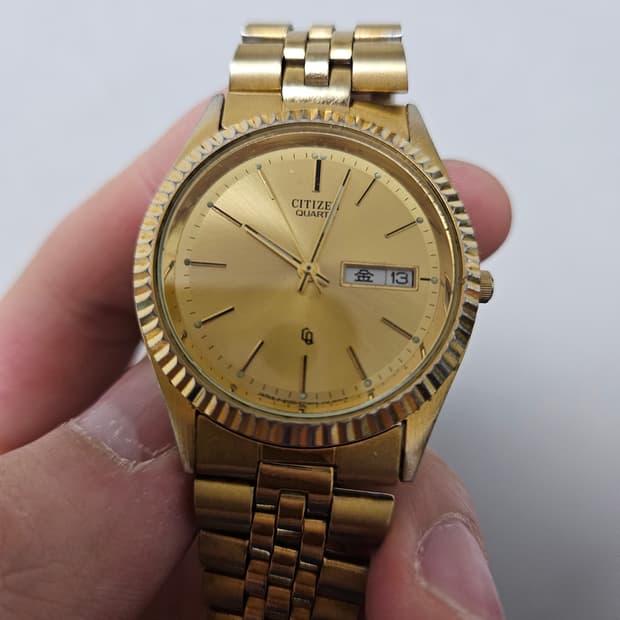 00s 시티즌 빈티지 금장시계 쿼츠 Citizen Quartz