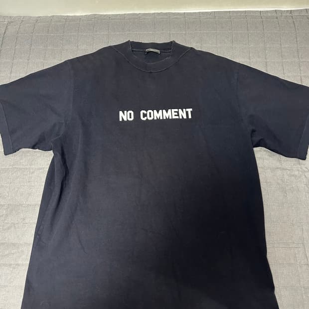[XS] 발렌시아가 노코멘트 오버핏 반팔 티셔츠