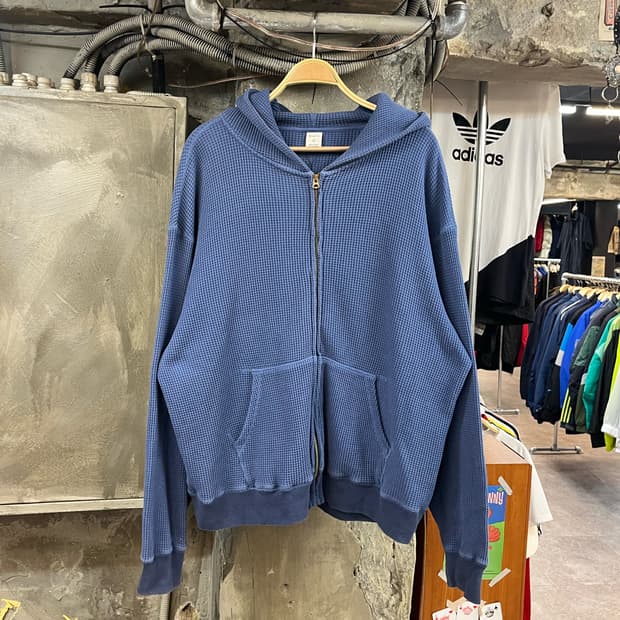 카키스 와플 후드집업 블루 4 #csz2789