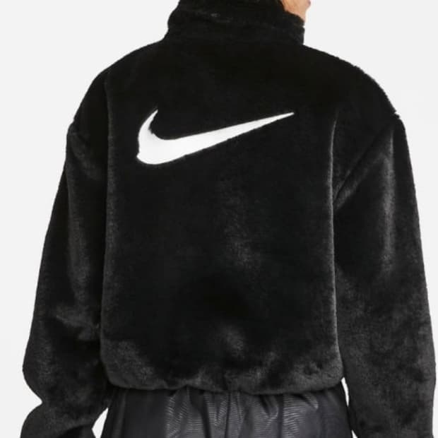 나이키 크롭 퍼 자켓