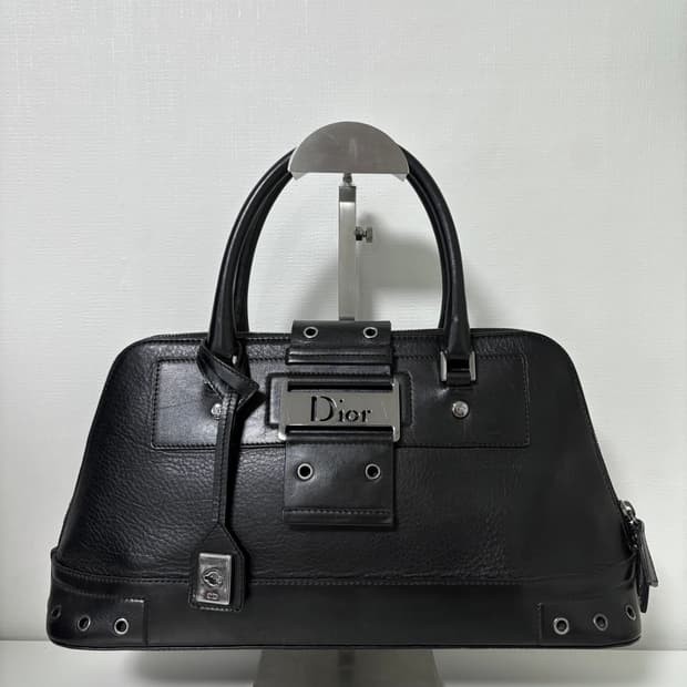 디올 스트릿시크 레더 토트백
