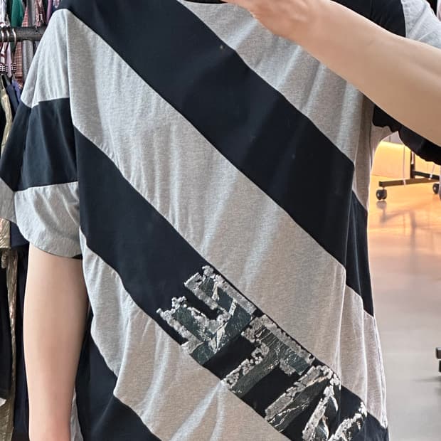 🔥Juun.J 사선 반팔🖤