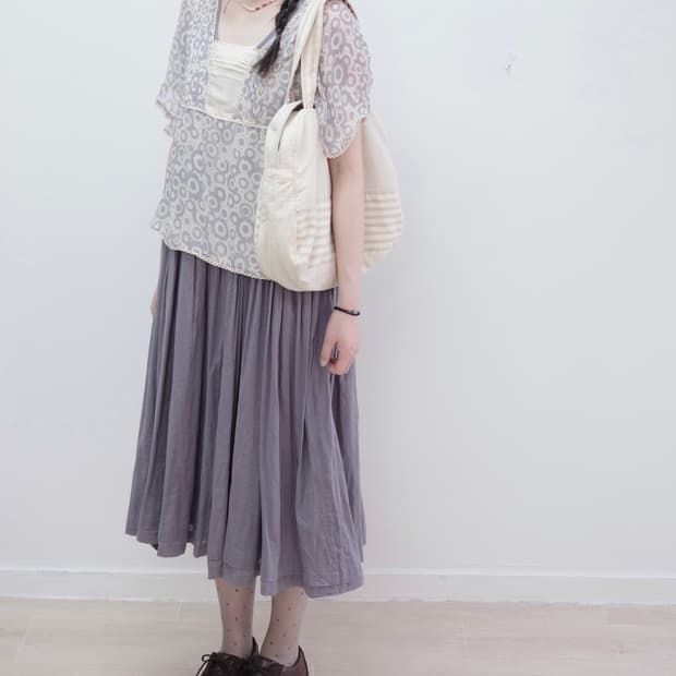 Light blue dot blouse