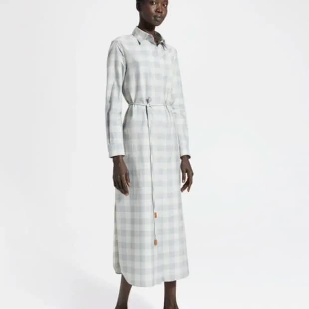 theory 띠어리 코튼 실크 원피스