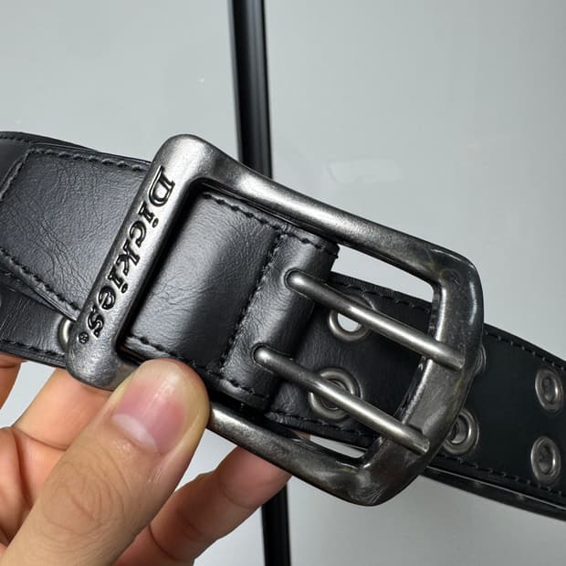 디키즈 재팬 더블 아일렛 벨트 블랙