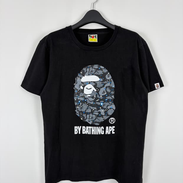 a174) 베이프 스페이스 카모 반팔티셔츠