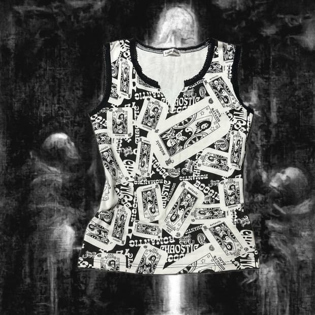 Punk 히글깔 black card printing sleeveless
