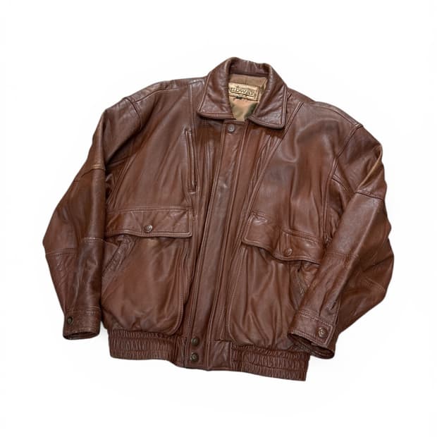 빈티지 가죽 자켓