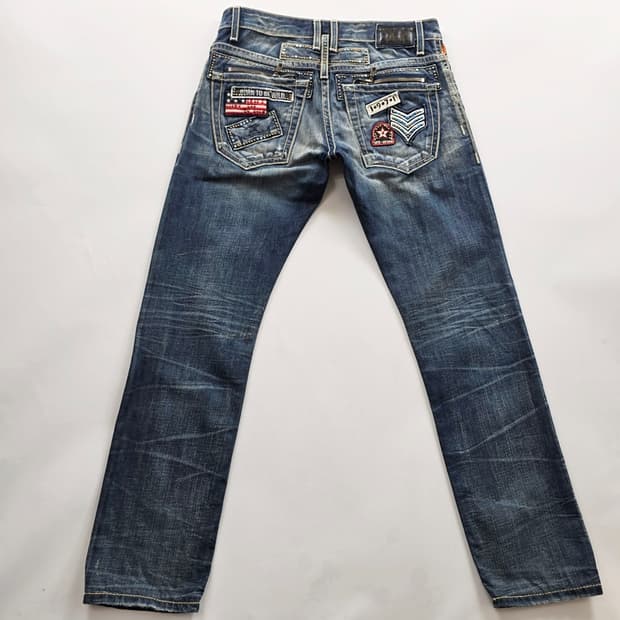 로빈스진 청바지 미국판 슬림 데님팬츠 사이즈33 R5340