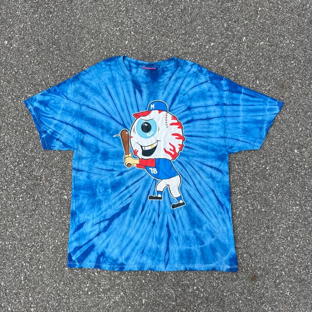 Made In Usa 타이다이 블루 티셔츠 XL