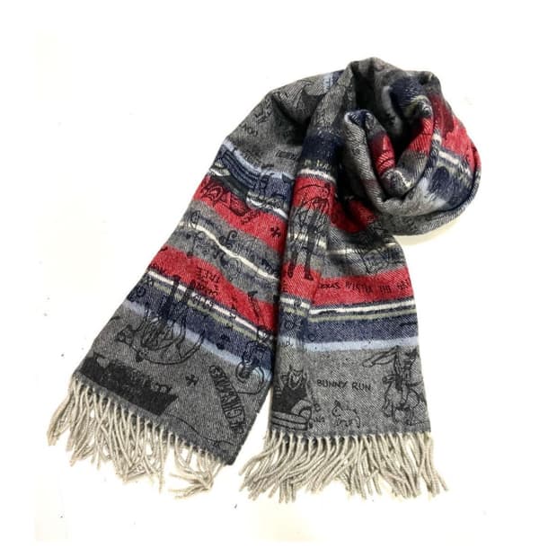 히스테릭 글래머 존 스콧 스코틀랜드 퓨어 울 목도리 머플러