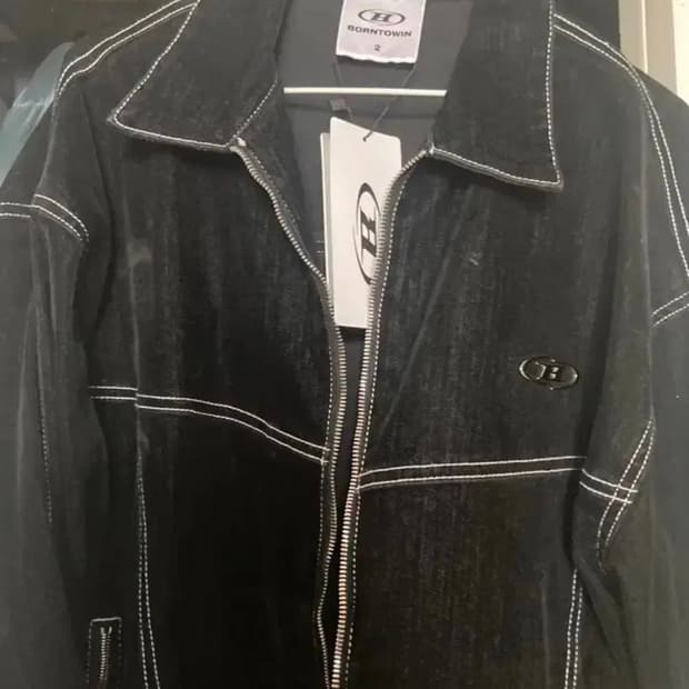 본투윈 벨벳 데님 트러커 자켓 새상품 2사이즈