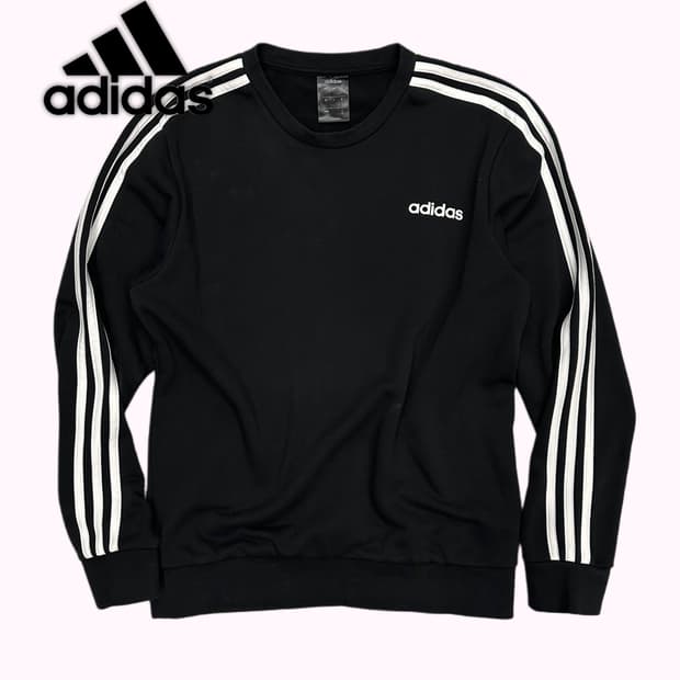 logo stripe sleeve sweatshirt