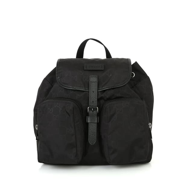 구찌 GG로고 블랙 나일론 백팩 여자백팩 510343