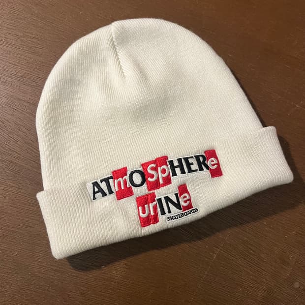 20fw supreme x anti hero beanie