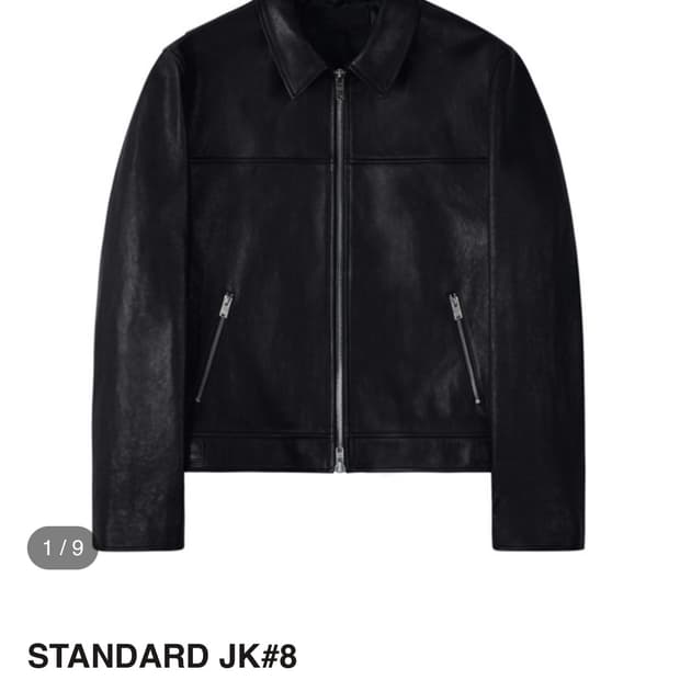 느와르 라르메스 싱글 레더 자켓