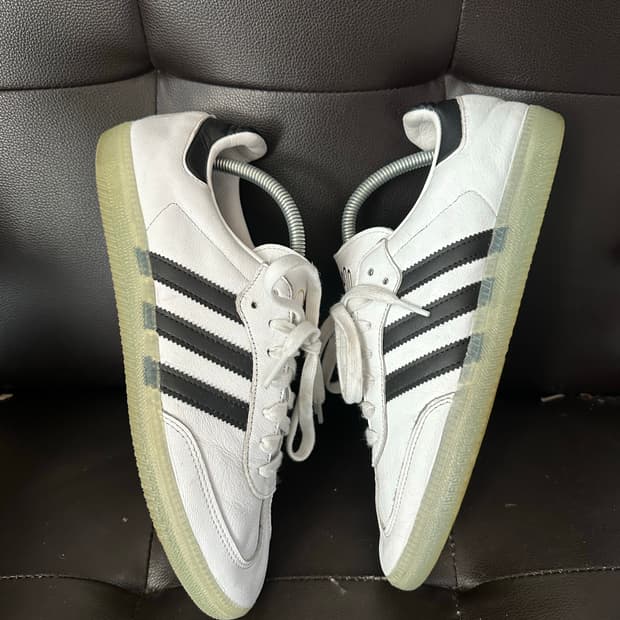 아디다스 x 딜 삼바 화이트 블랙 275