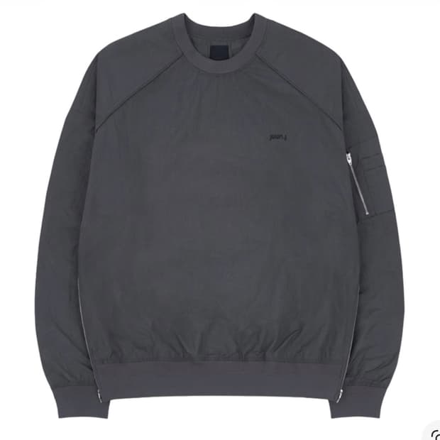 준지 소매 포켓 디테일 나일론 맨투맨 M