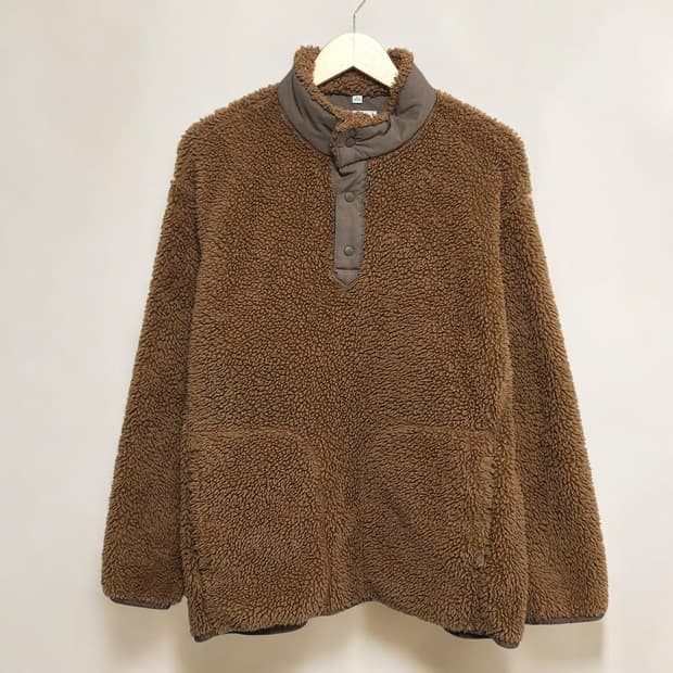 100)유니클로x화이트 마운티니어링 플리스 후리스 풀오버