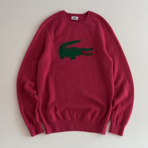 라코스테 핑크 빅로고 울 니트 4
