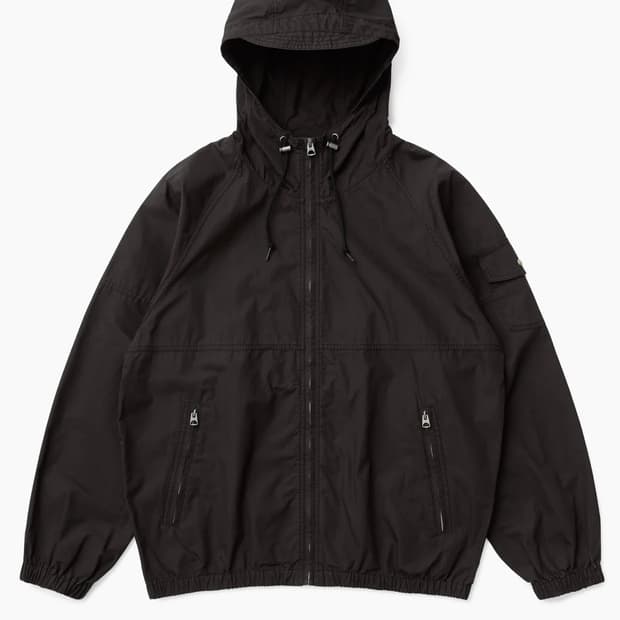 Khakis Hooded Wind Jacket Black