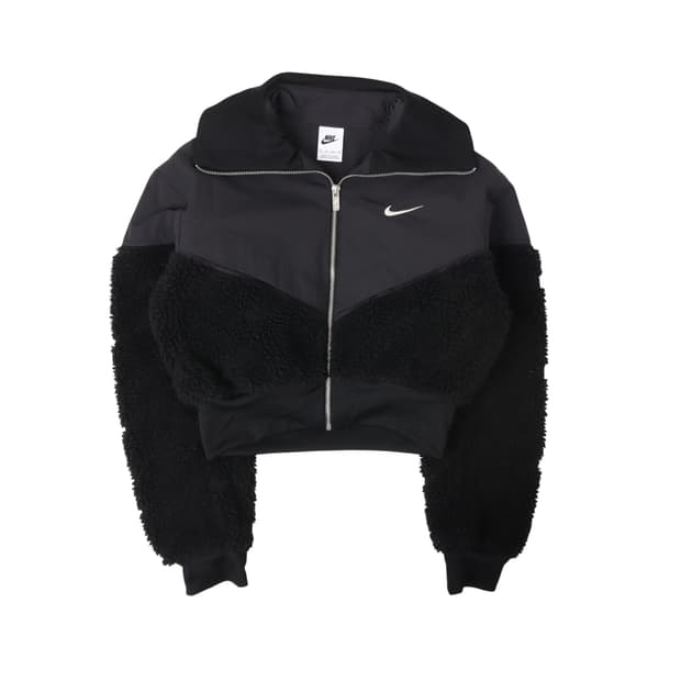 나이키 우먼스 크롭 플리스 자켓