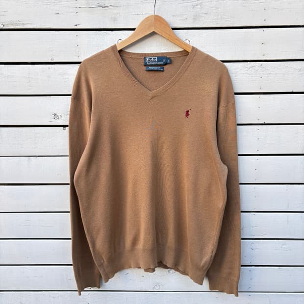Polo 폴로 피마코튼 브이넥 니트