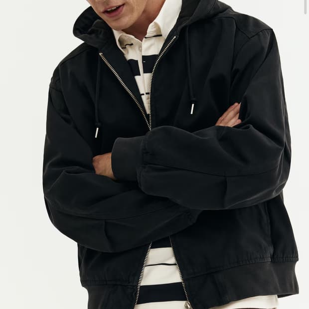 h&m 워크웨어 후드 재킷 M