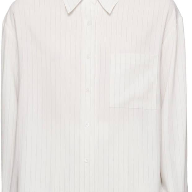 프랭키샵 lui 핀스트라이프 플루이드 셔츠 블라우스 새상품