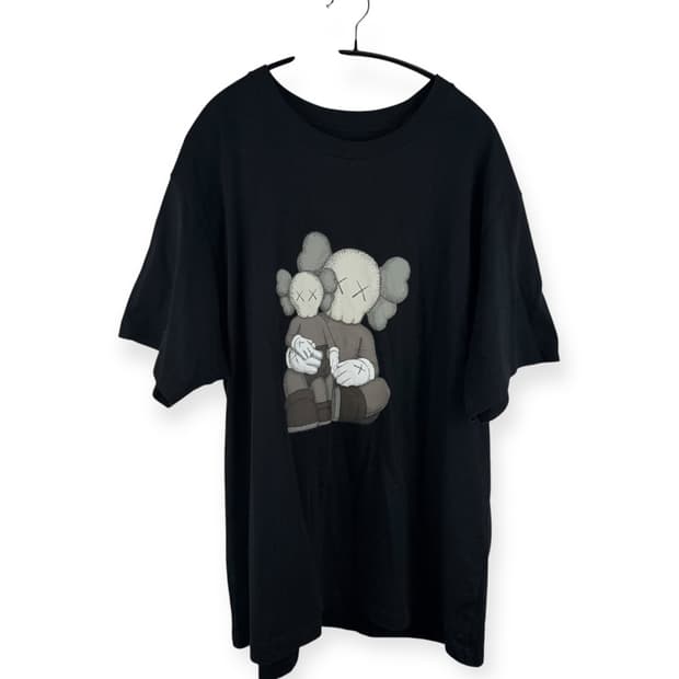 (3XL) 유니클로 X 카우스 반팔 티 블랙