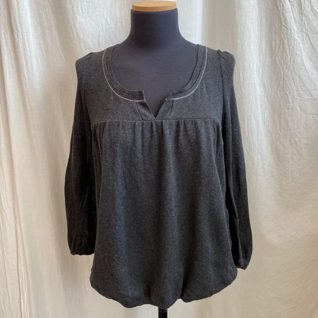 MACPHEE 차콜 니트탑(S)