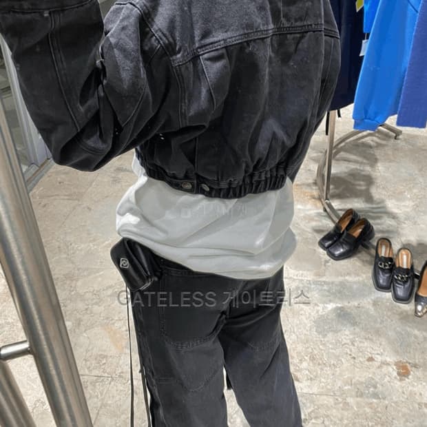 게이크리스 데님 봄버jk (누빔 안감)